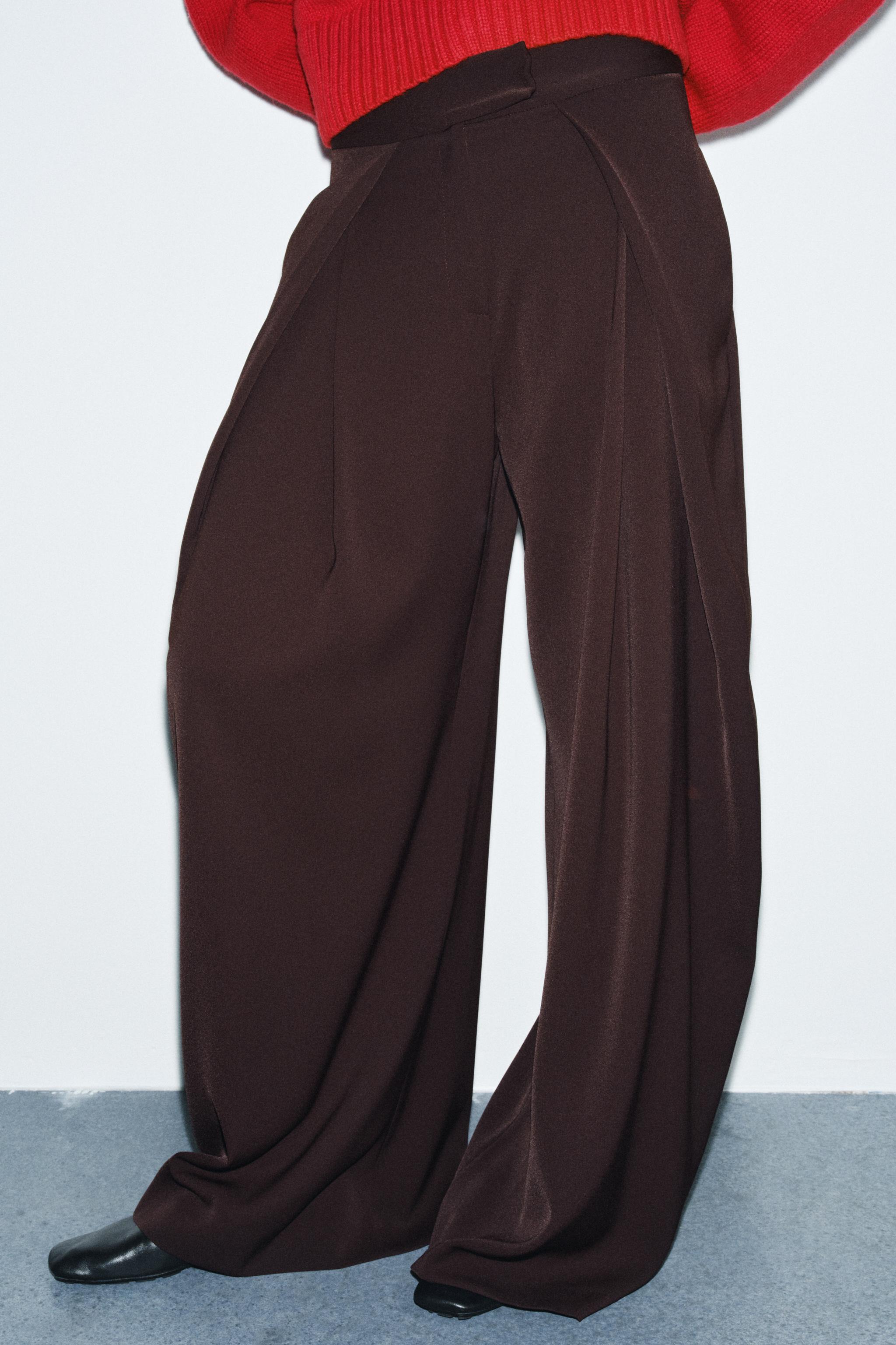 ZW COLLECTION FLOWY PLEATED PANTS
